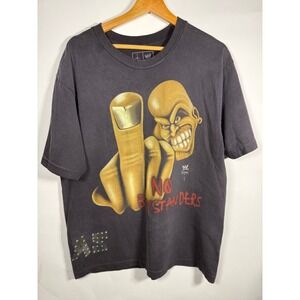 Travis Scott Cactus Jack WWE Stone Cold No Bystanders T-Shirt Black SZ L Studded